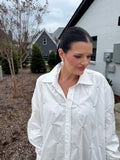 Button Down Top Silver Studs