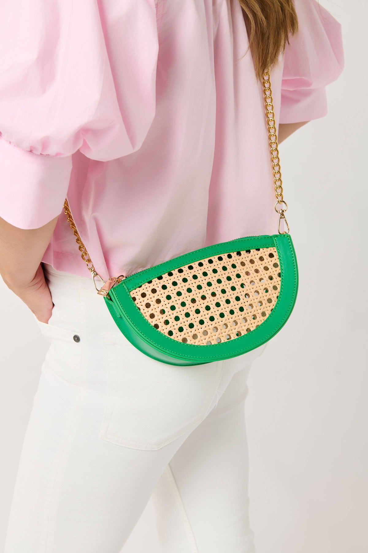 LYRA CRESCENT CROSS-BODY/WRISTLET