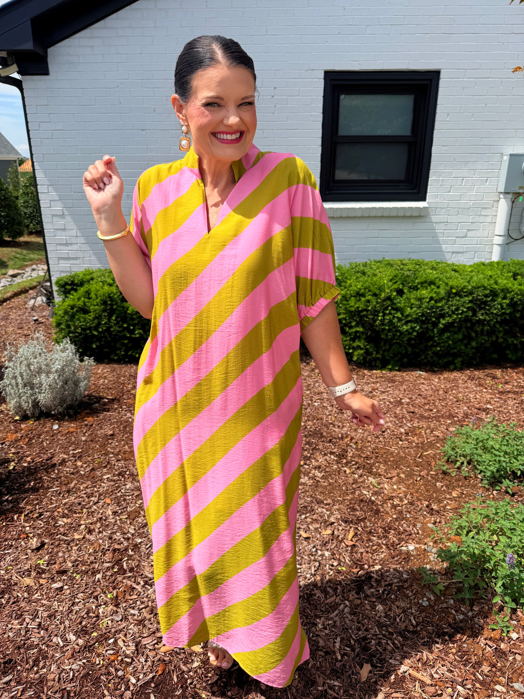 Striped Midi Dress