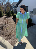 Poplin Shirt Dress Chambray