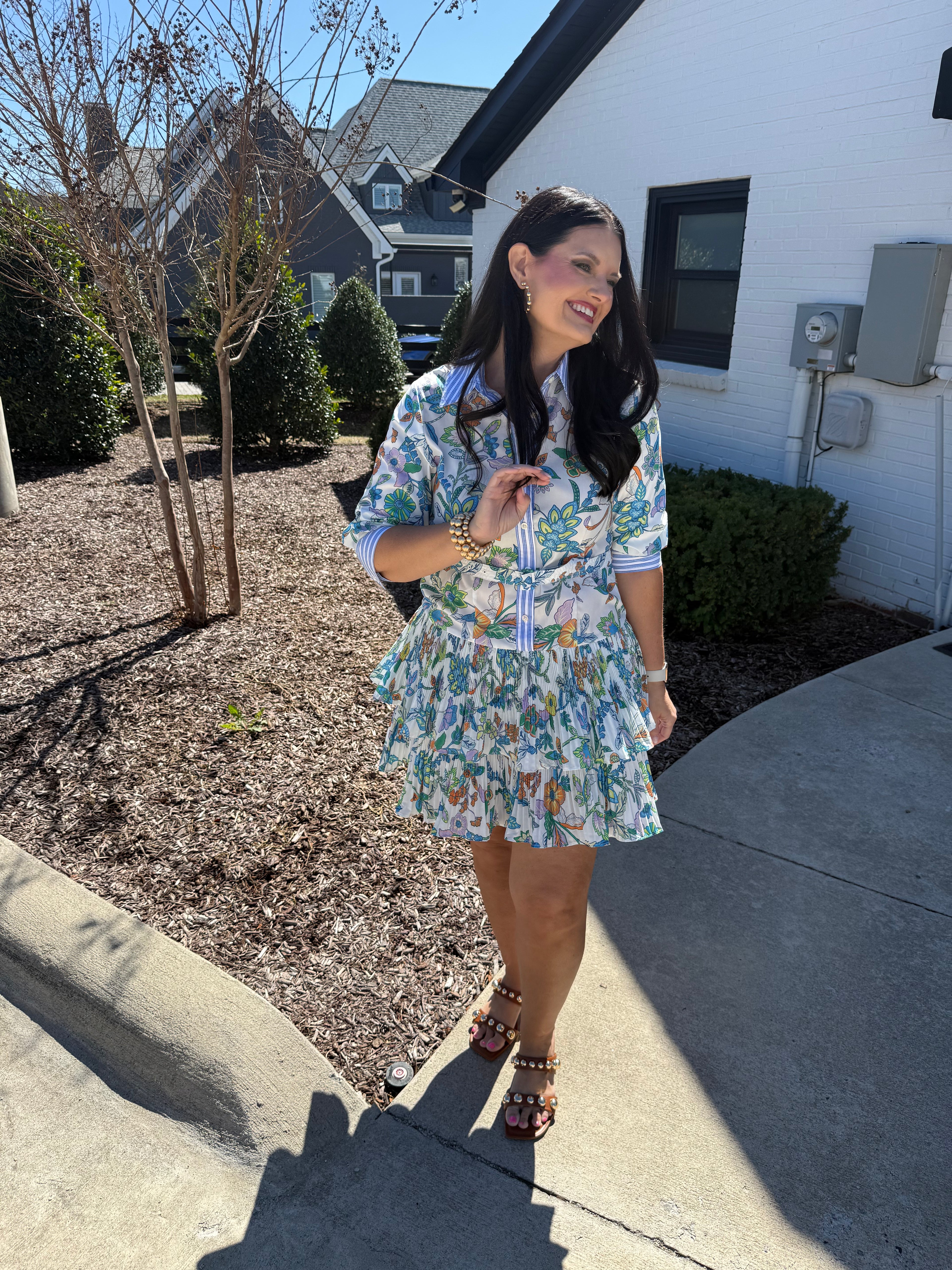Paisley Tiered Mini Dress