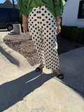 Cropped Wide Leg Polka Dot Pants