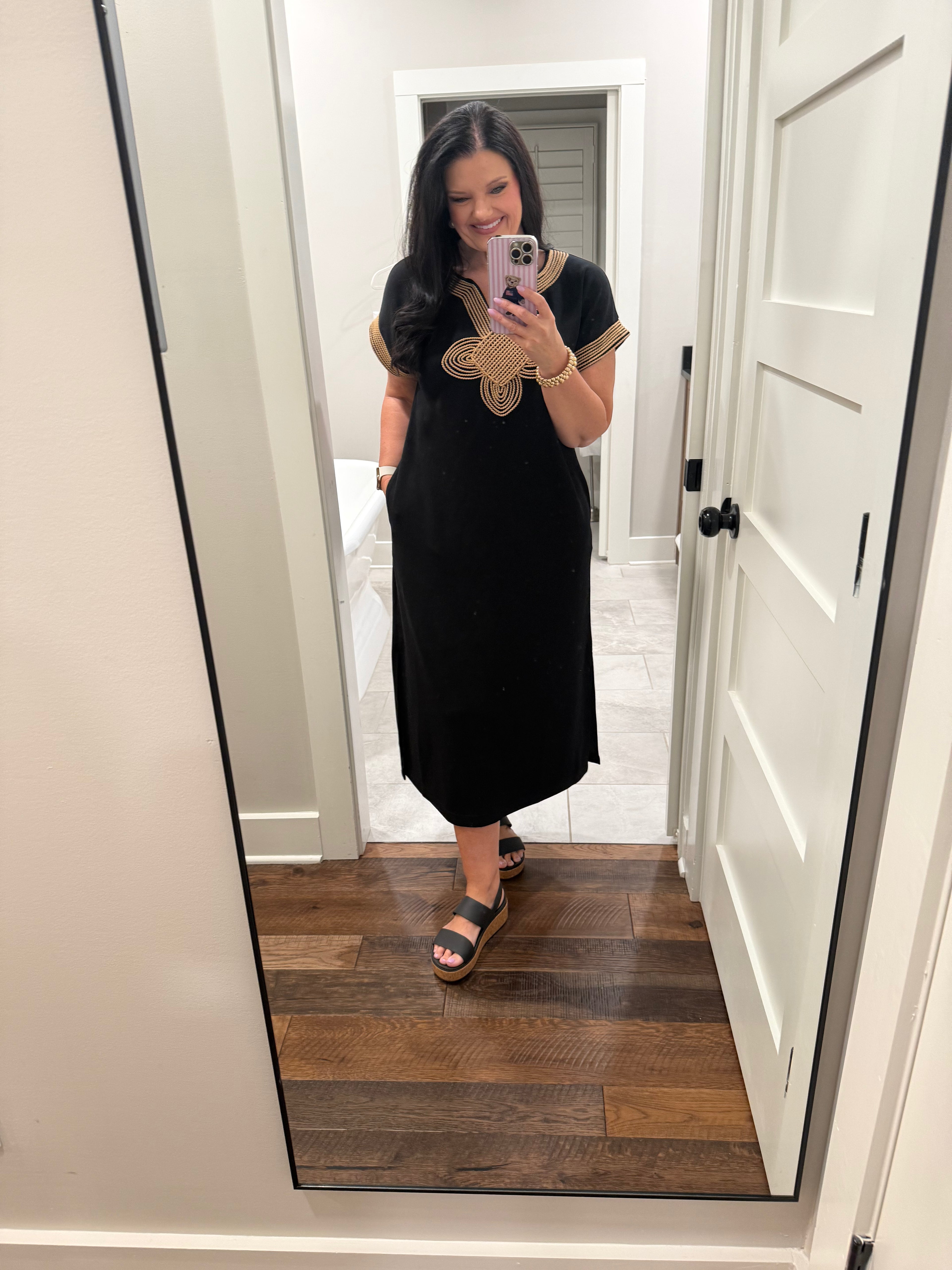 Short Sleeve Dress Black